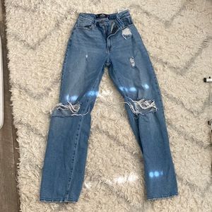 Hollister ultra high rise dad jean